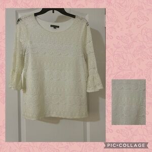 Adrianna Papell Lace Blouse